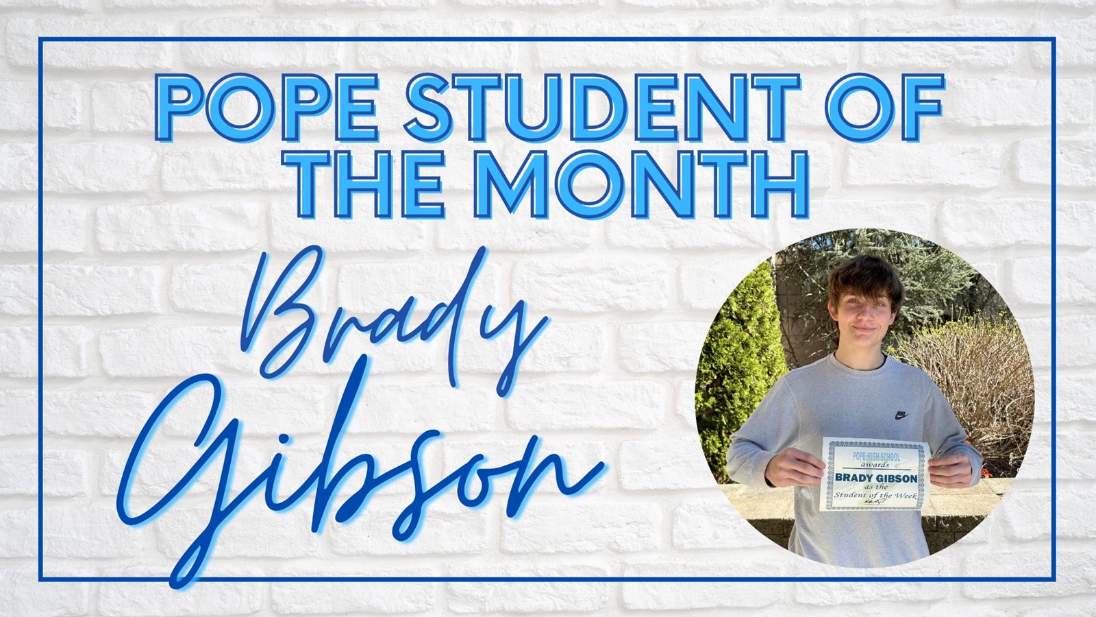 student of the month